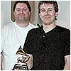 The real Grammy winner - 'Master' Gavin Lurssen - with engineer John Hendrickson